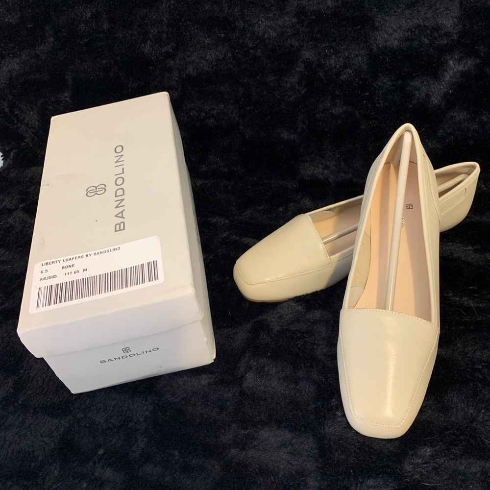 Bandolino Leather Flats 6.5  Liberty Loafers Shoes